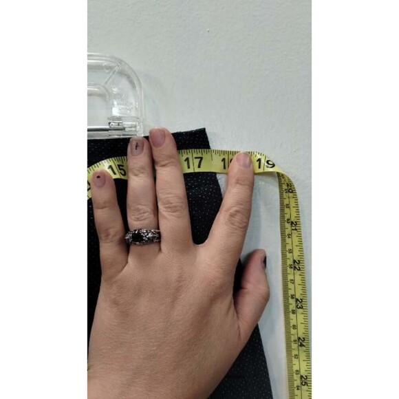 Christopher & Banks Navy blue and white inner lined mini skirt - Picture 5 of 5